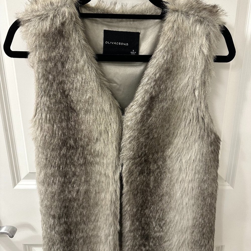 Olivaceous Faux Fur Vest